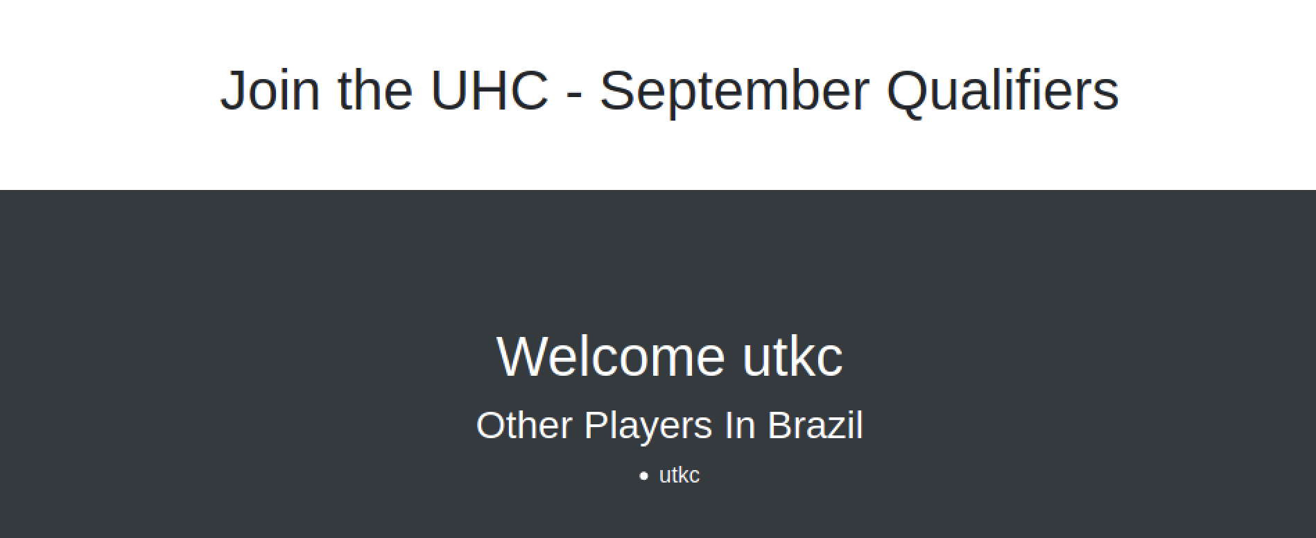 Logs page for brazil